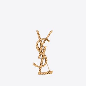 YSL TWISTED BROOCH